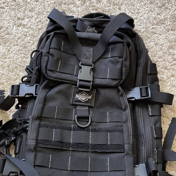 New Maxpedition Falcon-Il Backpack w/ Reservoir Hang-Tab - Black 0513B - Picture 4 of 14